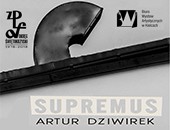 Oprowadzanie Artura Dziwirka po wystawie „Supremus” w kieleckim BWA